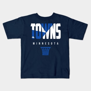 Towns Minnesota Throwback Kids T-Shirt